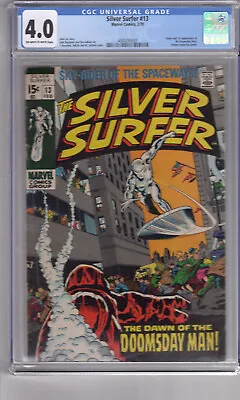 Buy Silver Surfer #13 (1970) 4.0 CGC '1st App'''DOOMSDAY Man' • 78.64£