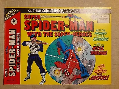 Buy Super Spider-Man With The Super-Heroes #178 1976 Reprints ASM #129 1st Punisher • 69.99£