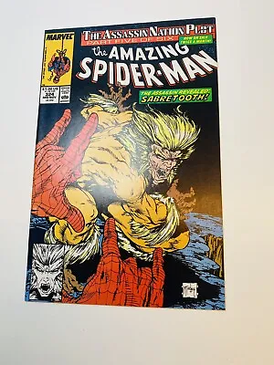 Buy Amazing Spider-Man #324 | NM/MT 9.8 Classic McFarlane Sabretooth Cover 1989 • 37.20£
