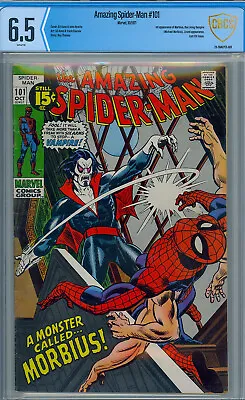 Buy Cbcs 6.5 Amazing Spider-man #101 White Pages 1st Morbius Appearance Cgc • 314.55£
