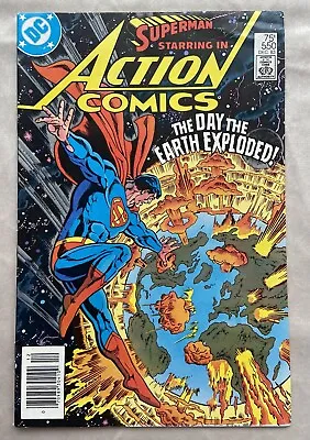 Buy Superman Starring In Action Comics DC Dec 83 No. 550 The Day The Earth Exploded • 8.99£