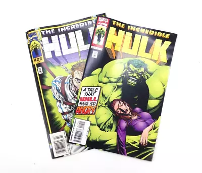Buy Incredible Hulk Comics #426 #429 Vintage 1995 Superhero Bundle X2 Comic Books • 14.99£
