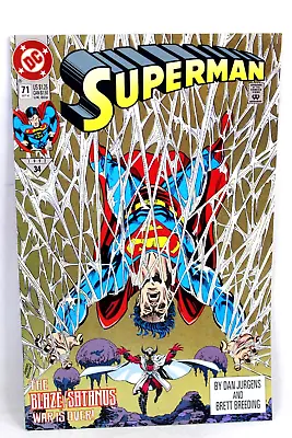 Buy Superman #71 Blaze/Satanus War Is Over Evil's Spawn 1992 DC Comics F/F+ • 1.54£