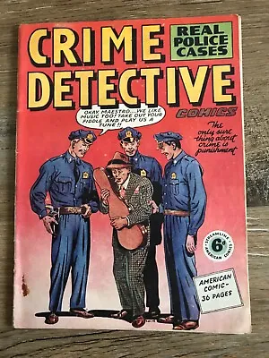Buy Crime Detective Rare American Comic 36 Pages From 1951 • 7.99£