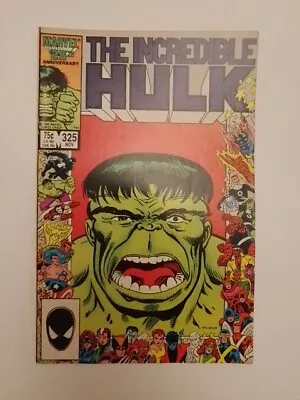 Buy The Incredible Hulk #325 - Marvel 25th Anniversary Border Cover, 1986, Marvel • 10£