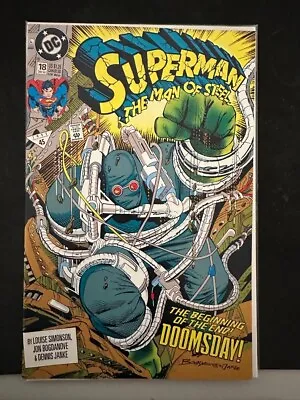 Buy Superman Man Of Steel #18 1st Print Doomsday 1992 DC Comics • 15.93£