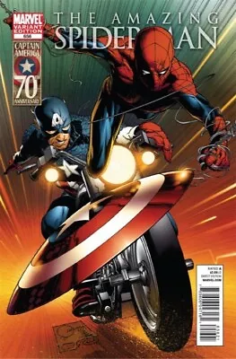 Buy Amazing Spider-man #656 Joe Quesada Captain America Variant Cover Nm. • 79.05£