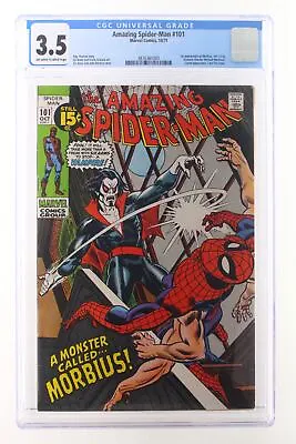 Buy Amazing Spider-Man #101 - Marvel Comics 1971 CGC 3.5 1st Appearance Of Morbius,  • 157.52£