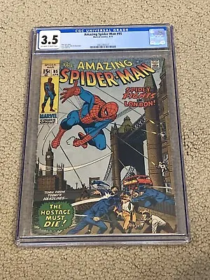 Buy Amazing Spider-Man 95 CGC 3.5 OW/White Pages (Classic Romita London Cover!!) • 76.41£