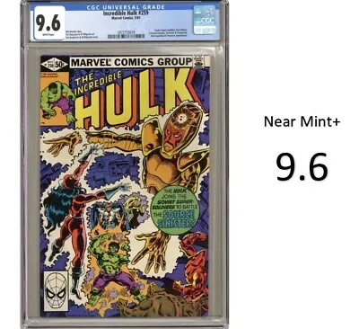 Buy Incredible Hulk #259 - Origins Of Darkstar & Vanguard! Key! CGC 9.6 - New Slab! • 99.93£