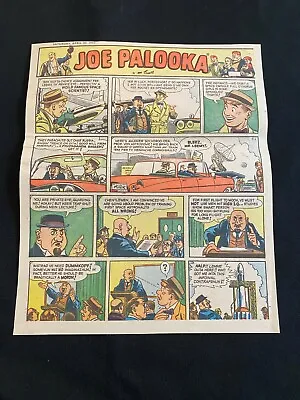 Buy #T25 JOE PALOOKA  By Ham Fisher Sunday Tabloid Full Page Comic Strip May 1, 1960 • 3.93£