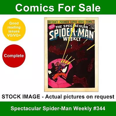 Buy Spectacular Spider-Man Weekly #344 Comic - VG/VG+ 1979 - Marvel UK • 3.99£