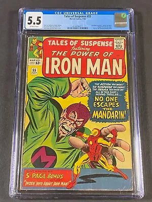 Buy Tales Of Suspense #55 1964 CGC 5.5 4144056013 All About Iron Man • 159.90£