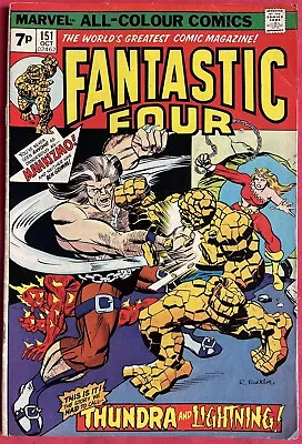 Buy Fantastic Four #151 (1974) 1st Appearance Mahkizmo, The Nuclear Man • 6.95£