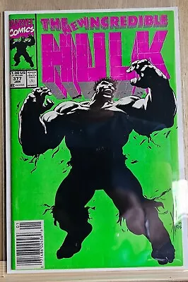 Buy The Incredible Hulk #377 1991 VF+ Newsstand Copy • 12.50£