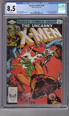 Buy Uncanny X- Men #158 (1982) 8.5 CGC W/P '1st App ROGUE In Title' Cockrum Art • 41.58£