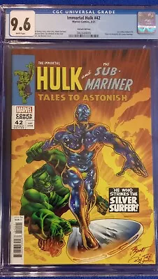 Buy The Immortal Hulk #42 Comic Tales  Astonish #93 Homage Variant Near Mint Cgc 9.6 • 48.04£