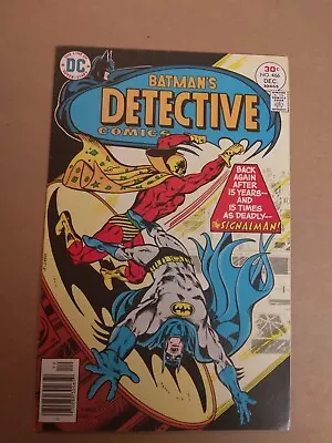 Buy DETECTIVE COMICS 466 DC Comics 1st Modern App Signalman BATMAN KEY! 1976 Bronze • 19.79£