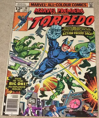 Buy Marvel Comics MARVEL PREMIERE Featuring THE TORPEDO #39 December 1977 • 1.50£