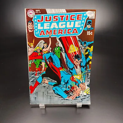 Buy Justice League Of America # 74 D.C. 9/69 Key Death Of Black Canary Adams Cover! • 34.03£