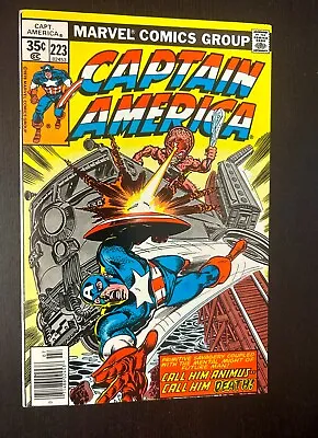 Buy CAPTAIN AMERICA #223 (Marvel Comics 1978) -- Bronze Age Superheroes -- VF- • 5.37£