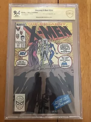 Buy Uncanny X-Men #244 CBCS SS 9.4 Signed By Marc Silvestri • 95.94£