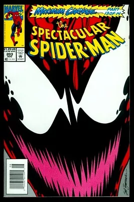 Buy Marvel Comics Spectacular SPIDER-MAN #203 Maximum Carnage Pt 13 Newstand NM+ 9.6 • 78.81£