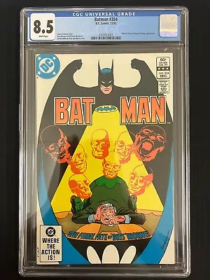 Buy Batman #354 CGC 8.5 VF+ (DC 1982) KEY ISSUE Dick Grayson Stands In For Batman! • 47.40£