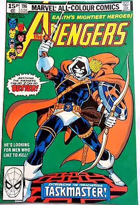 Buy AVENGERS 196 Marvel 1980 1st Full Appearance Of Taskmaster Vfn • 64.99£