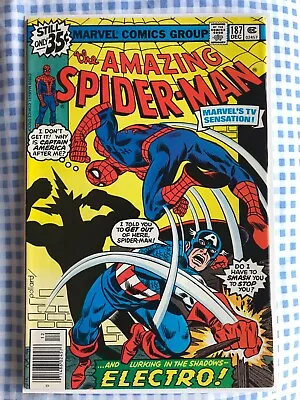 Buy Amazing Spider-Man 187 (1978) Captain America & Electro App, Cents [6.0] • 18.99£