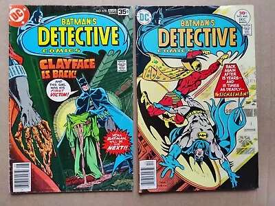 Buy DETECTIVE COMICS 466 478 VG Lot Of 2 CLAYFACE III 1st DC COMICS BATMAN  • 7.23£