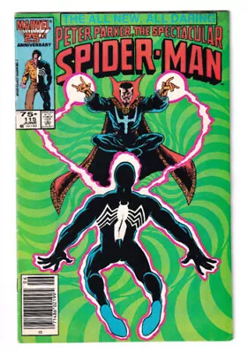 Buy Marvel Comics The Spectacular Spider-Man #115 Dr Strange 1986 • 7.11£