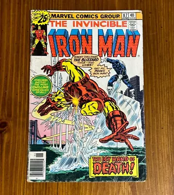 Buy Iron Man #87 1976 Marvel Comics Origin Of Blizzard • 5.63£