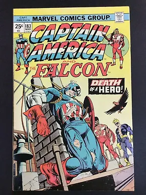 Buy Captain America #183 Bronze Age Marvel Comic Book Higher Grade Falcon Death Of • 14.97£