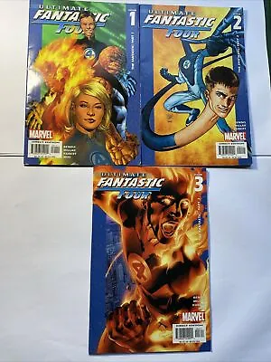 Buy Ultimate Fantastic Four Vol 1 #1-3 Marvel 2004 Bendis/Millar/Kubert/Miki • 5£