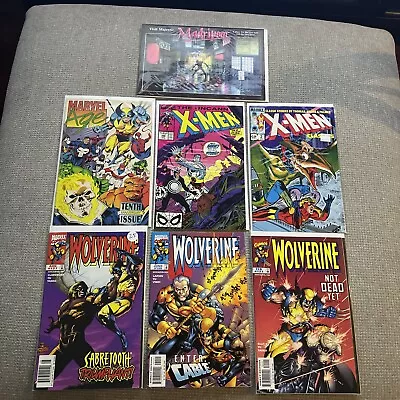 Buy Wolverine X-men Lot Of 7 Comics 248 Jim Lee Marvel Age 120 127 Newsstand • 23.18£