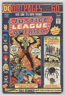 Buy Justice League Of America 112 DC 1974 VG FN Superman Batman Flash Green Lantern • 14.80£