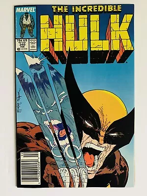 Buy Incredible Hulk #340 8.5 Vf+ 1988 Newsstand Classic Mcfarlane Cover Marvel • 146.23£