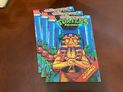 Buy Lot Of 3 Teenage Mutant Ninja Turtles Adventures #51 Comic Books Archie Series • 23.53£