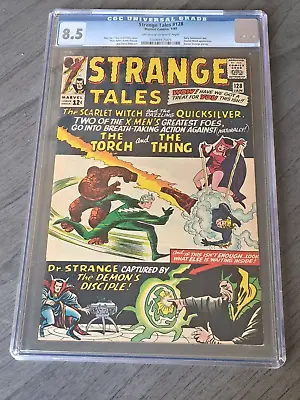Buy Strange Tales 128 Cgc 8.5 Scarlet Witch And Quicksilver Appearance • 193.94£