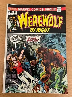 Buy Marvel Comic - Werewolf By Night Issue 10 From 1973 • 17.99£