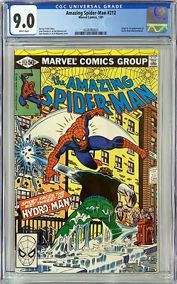 Buy Amazing Spider-man #212 - 1st Hydro-man - Cgc 9 • 110£
