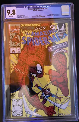 Buy Amazing Spider-man #345 Cgc 9.8 Venom Carnage • 98.56£