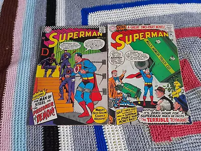 Buy 2 Superman Comics Numbers 182 Jan 1966 & 191 Nov 1966 DC Comics Box 15 • 12£