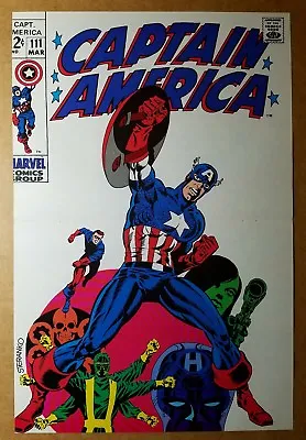 Buy Captain America Bucky  111 Marvel Comics Poster By Jim Steranko • 7.58£