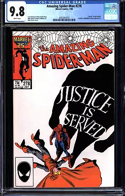 Buy Amazing Spider-man #278 Cgc 9.8 White  Death  Of The Wrath Cgc #4363247010 • 96.42£