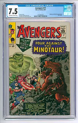 Buy Avengers #17 CGC 7.5 VFN- Hulk And Minotaur • 199£