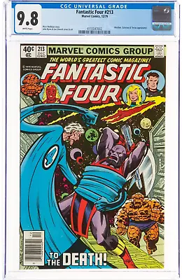 Buy Fantastic Four #213 1979 CGC 9.8 NEWSSTAND WHITE Page Byrne Sinnott Cover Art • 237.04£