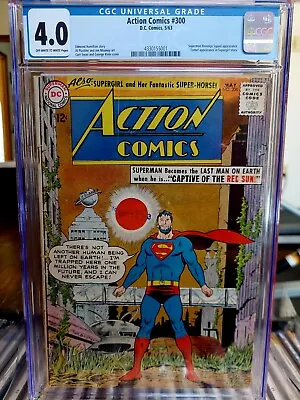 Buy Action Comics #300 CGC 4.0 - Silver Age Superman Key Issue Collector Rare Comic • 107.27£
