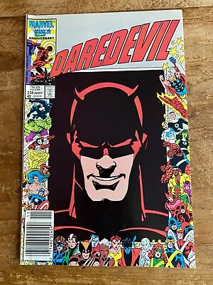 Buy Daredevil #236 Marvel Comics 1986 25th Anniversary Cover Comic Book ; • 7.90£